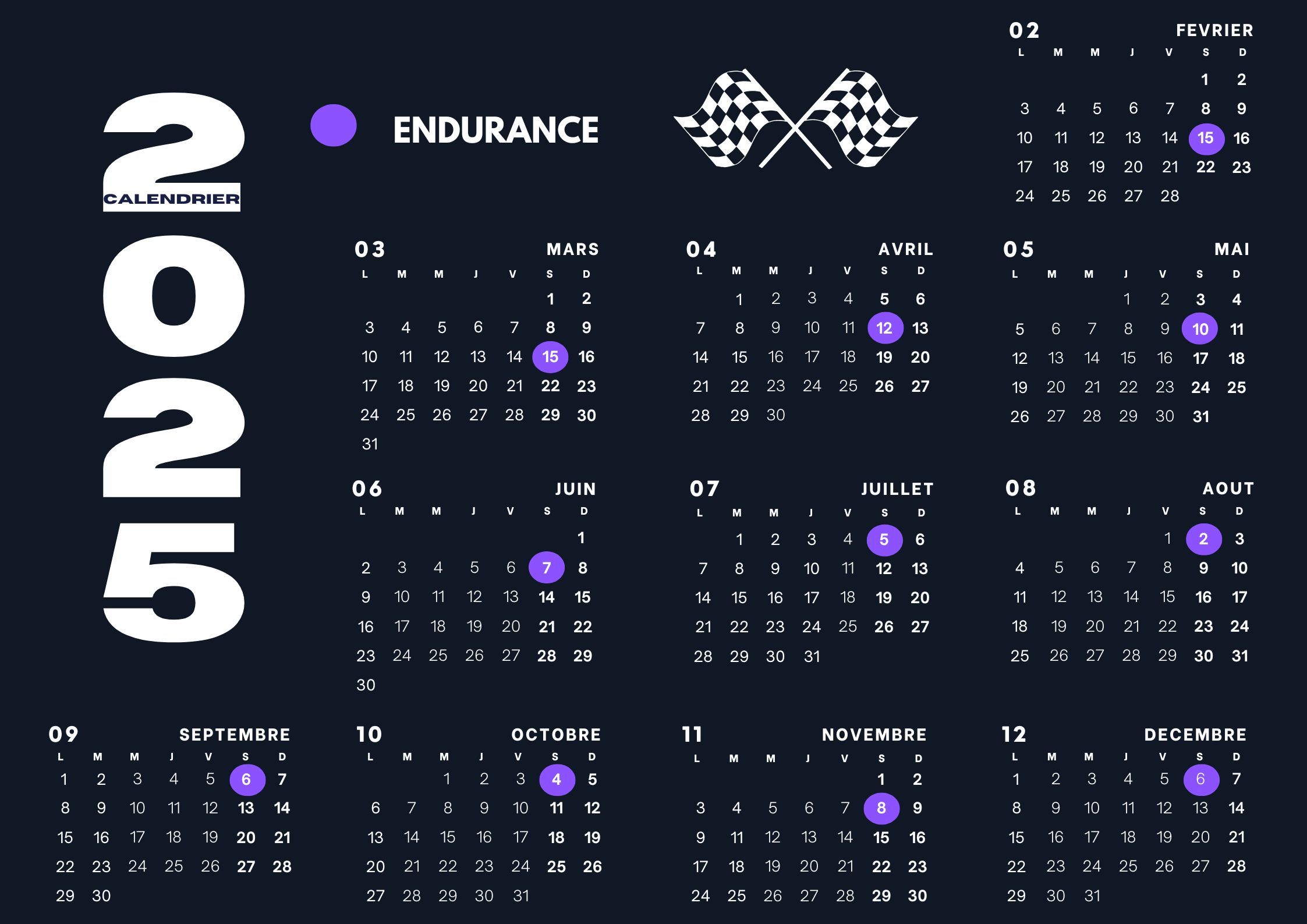 calendrier 2021 endurances topgun-evasion 