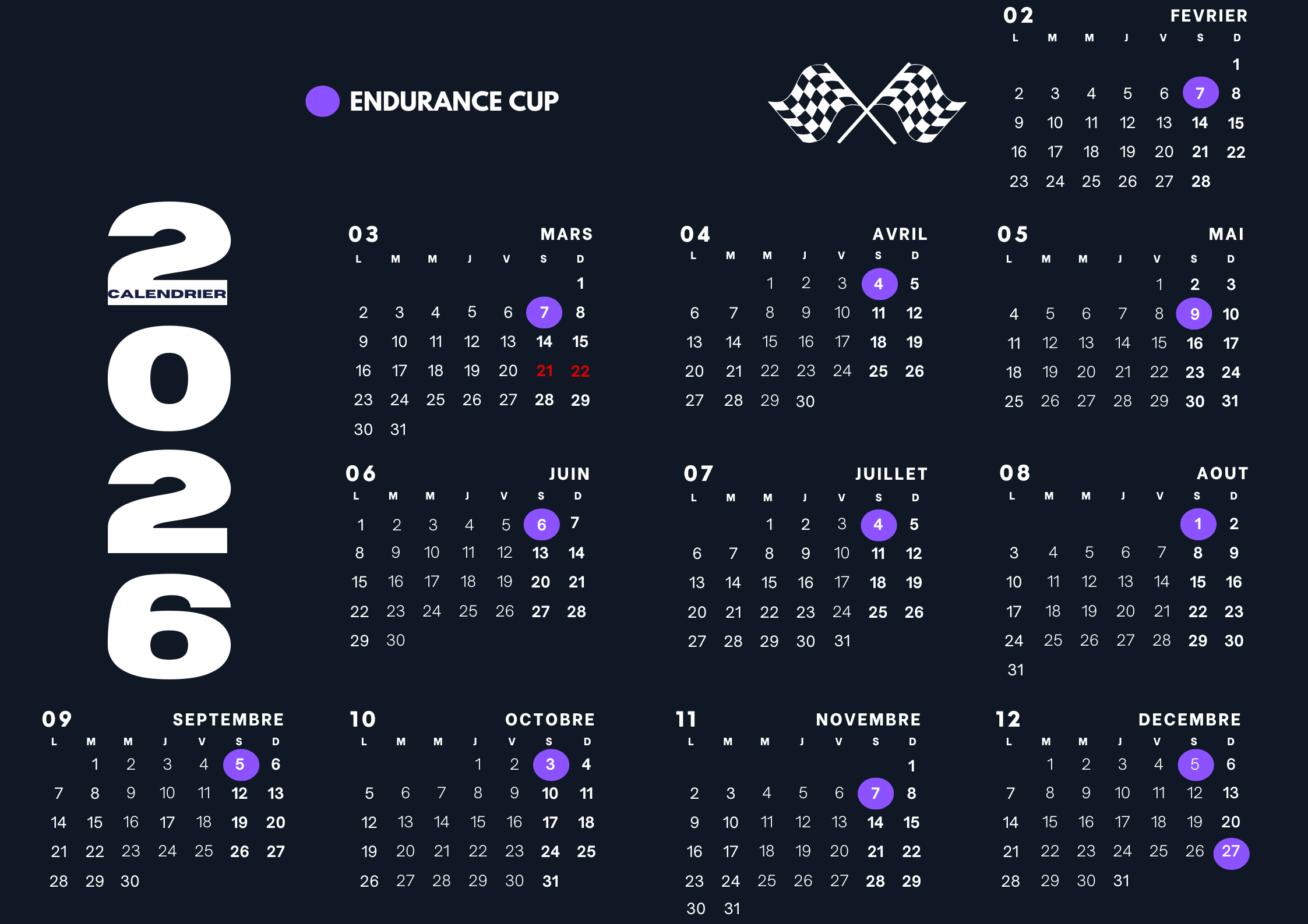calendrier 2021 endurances topgun-evasion 