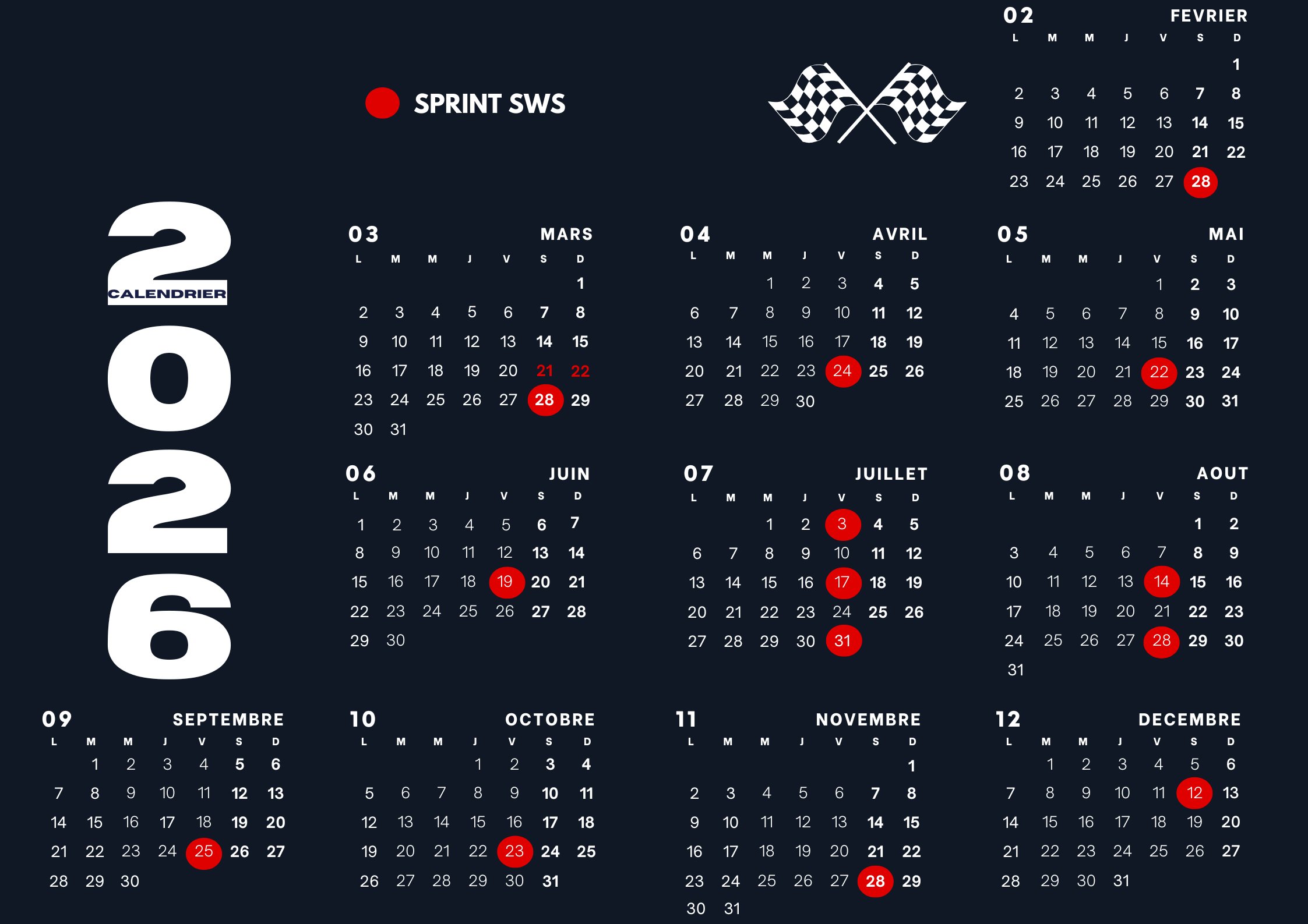 calendrier 2020 endurances topgun-evasion 